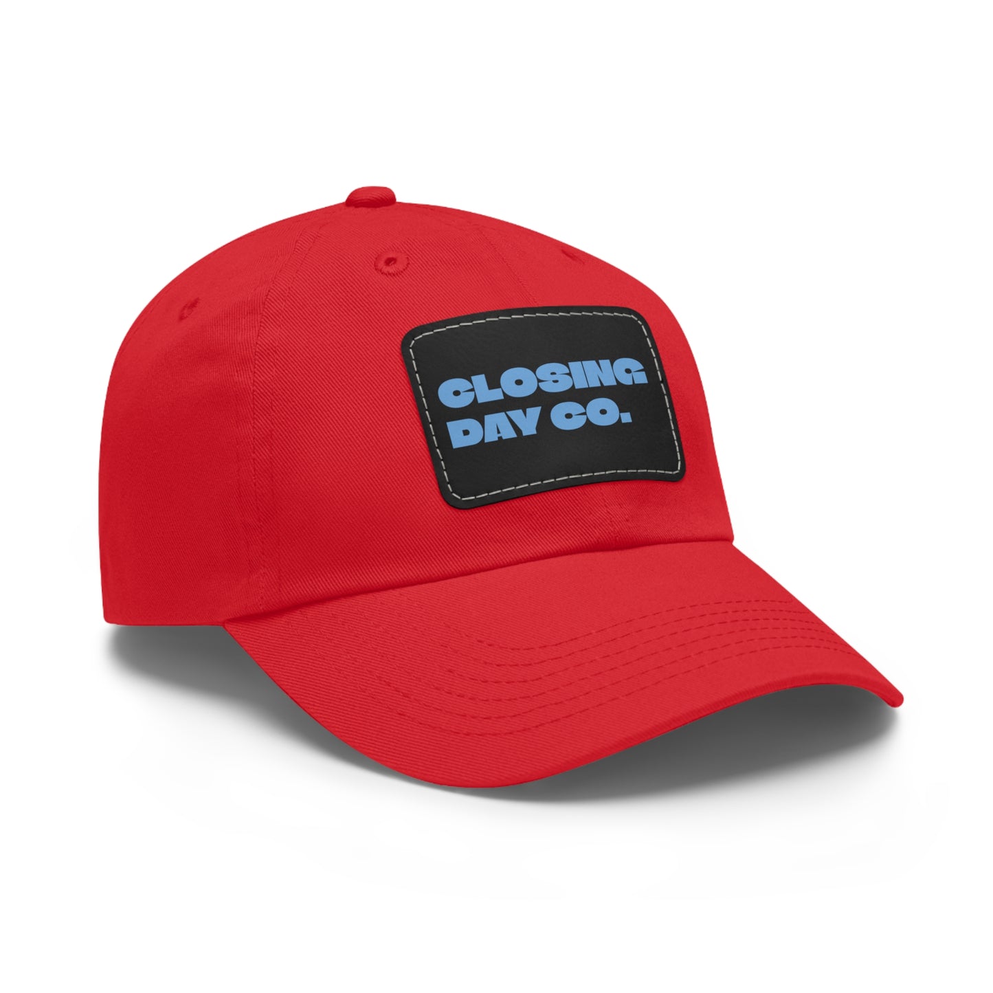 Closing Day Co. Dad Hat with Leather Patch (Rectangle)