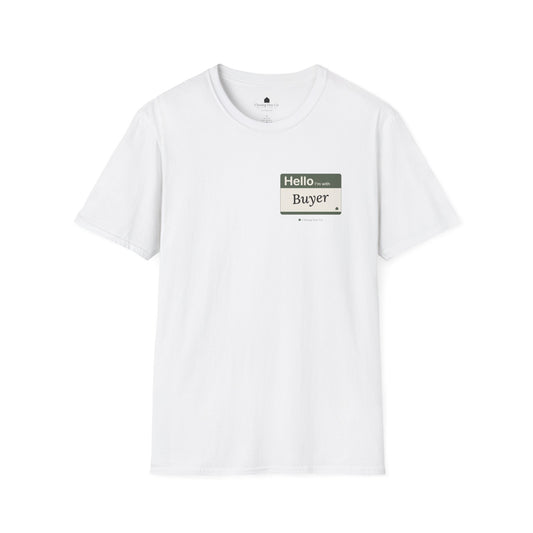 I'm With Buyer realtor t-shirt by Closing Day Co.