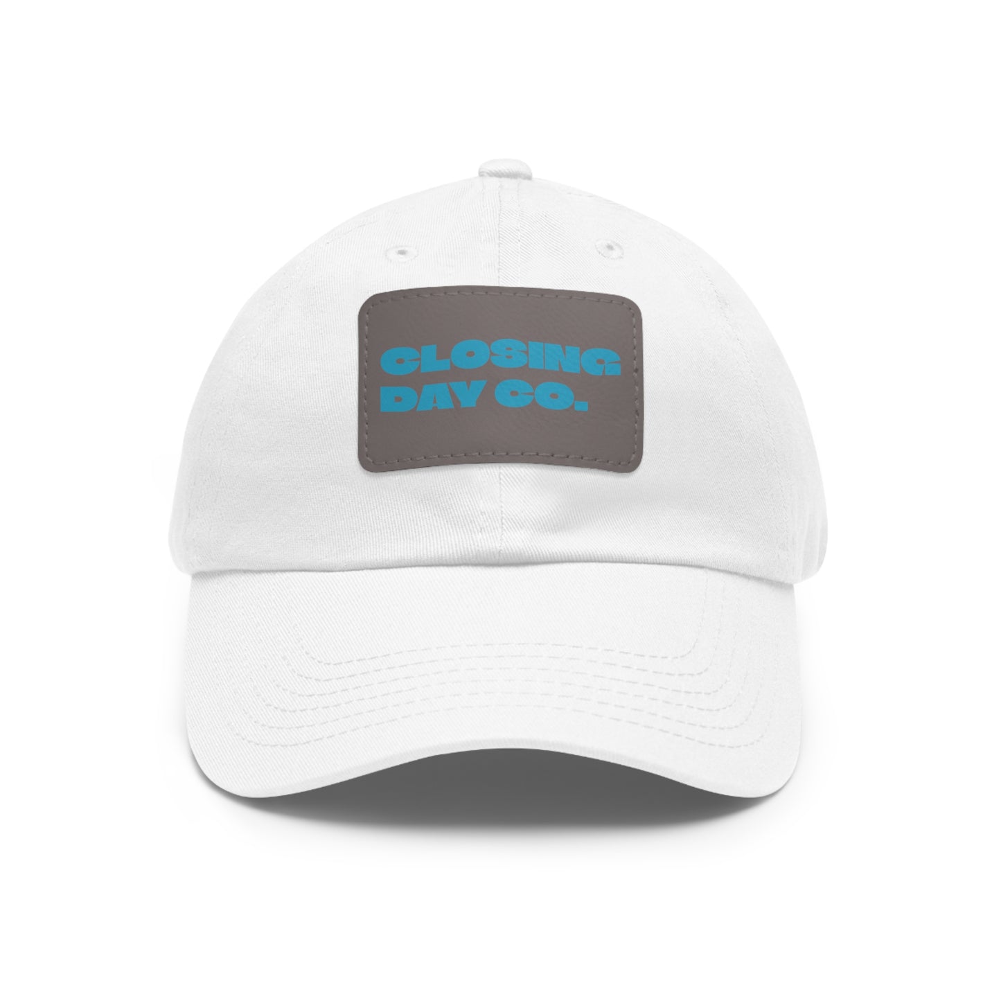 Closing Day Co. Dad Hat with Leather Patch (Rectangle)
