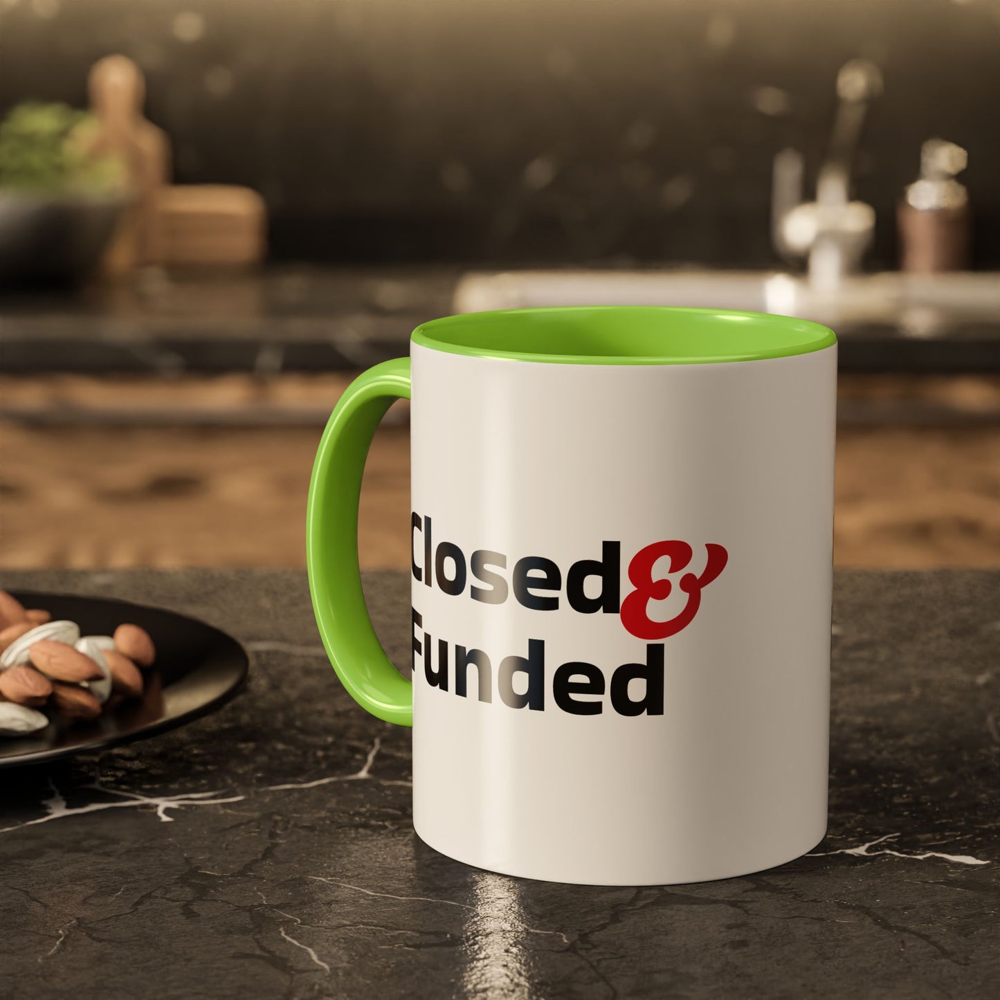 Closed & Funded Colorful Mugs (11oz, 15oz)