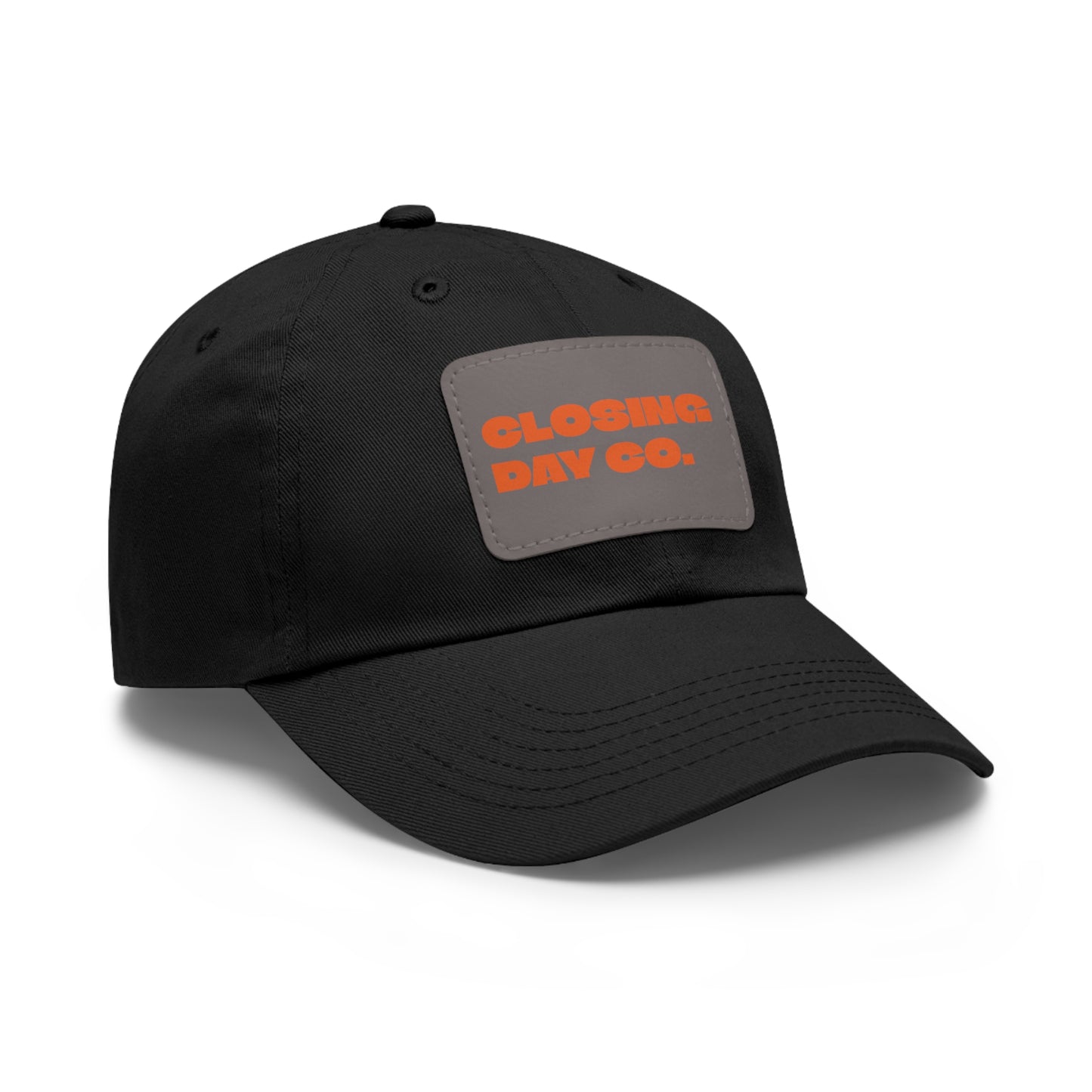 Closing Day Co. Dad Hat with Leather Patch (Rectangle)