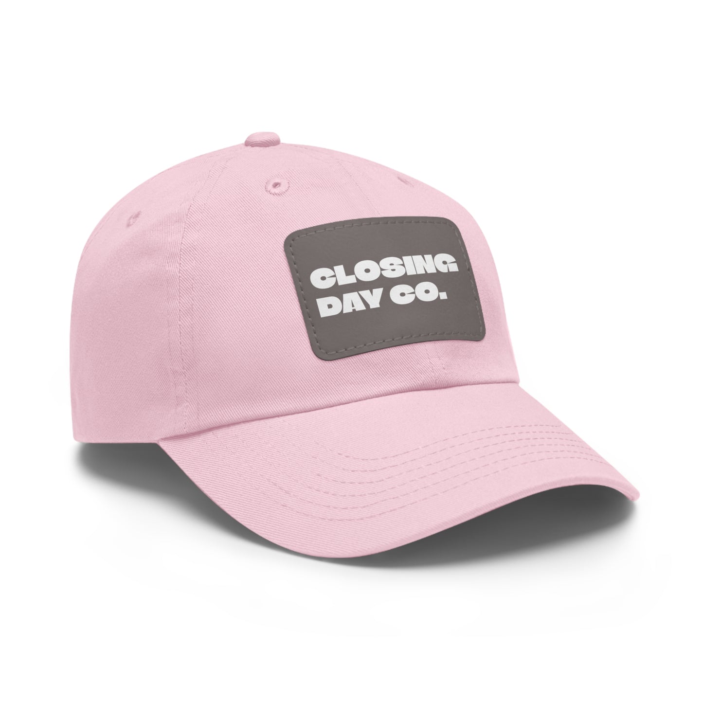 Closing Day Co. Dad Hat with Leather Patch (Rectangle)
