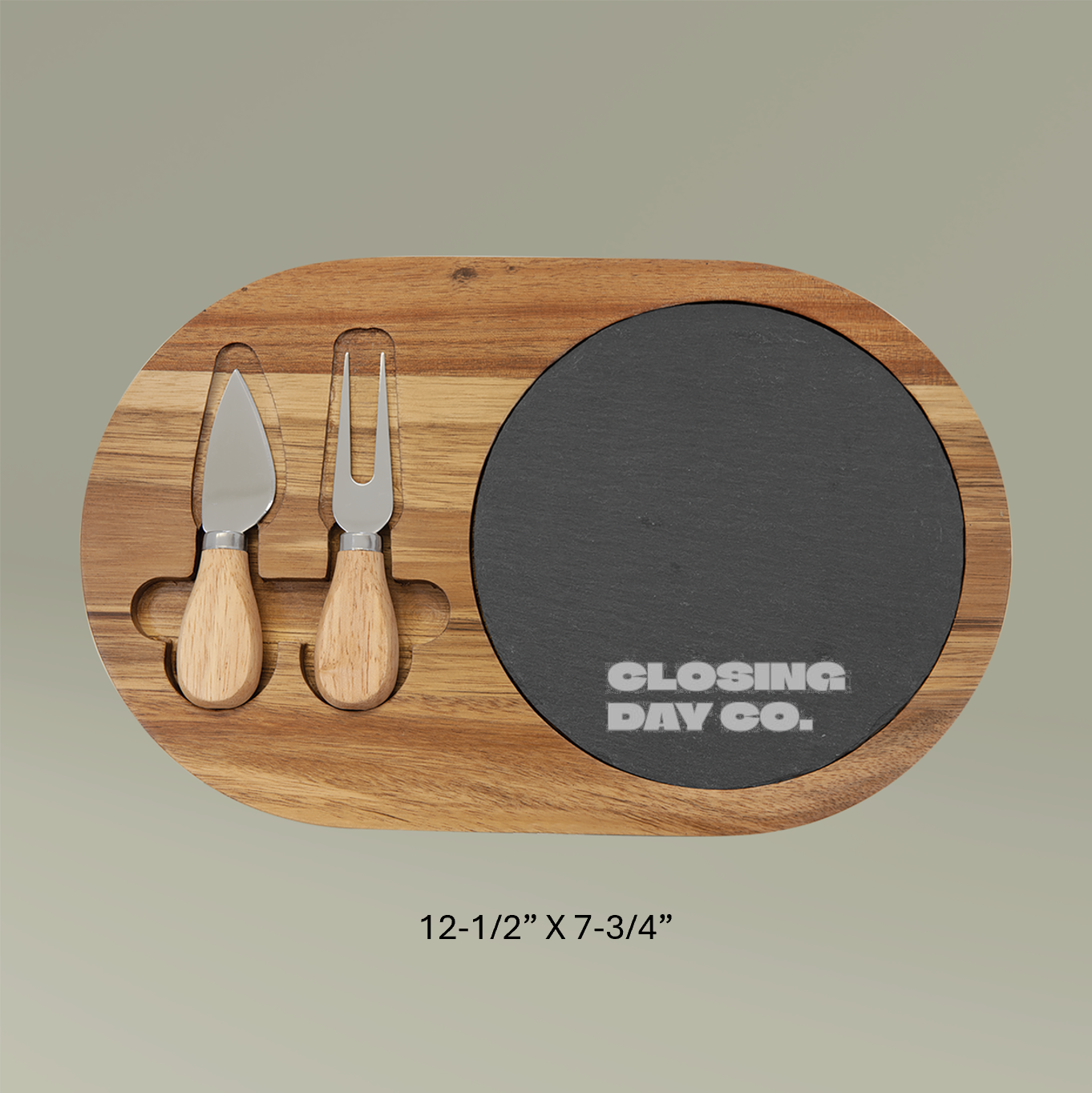 Closing Day Co. Slate Charcuterie Board (Engraving)