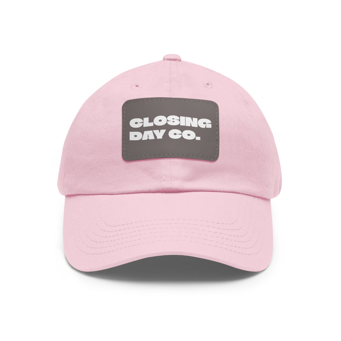 Closing Day Co. Dad Hat with Leather Patch (Rectangle)