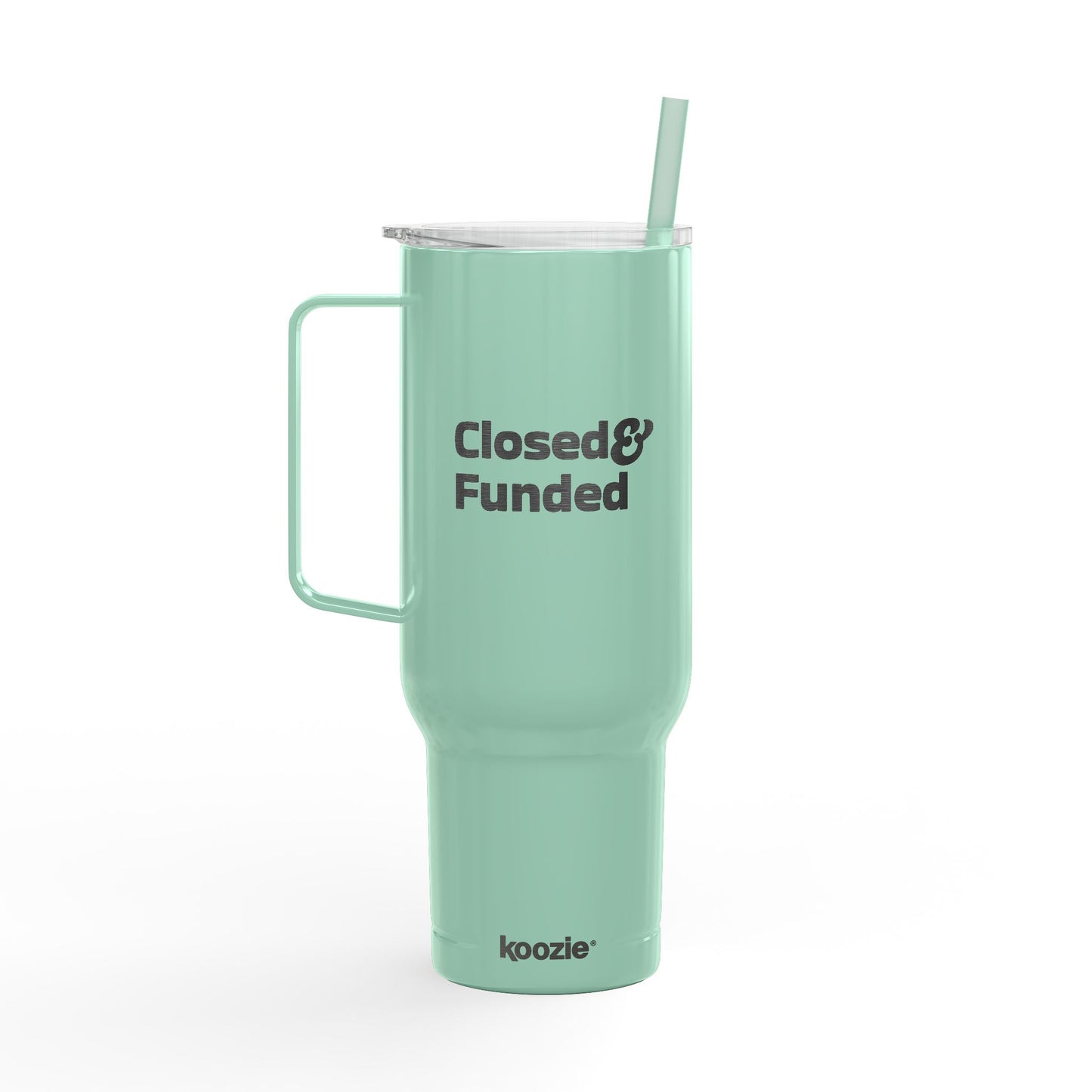 Closed & Funded Insulated Tumbler with Lid, 40oz (Engraving)