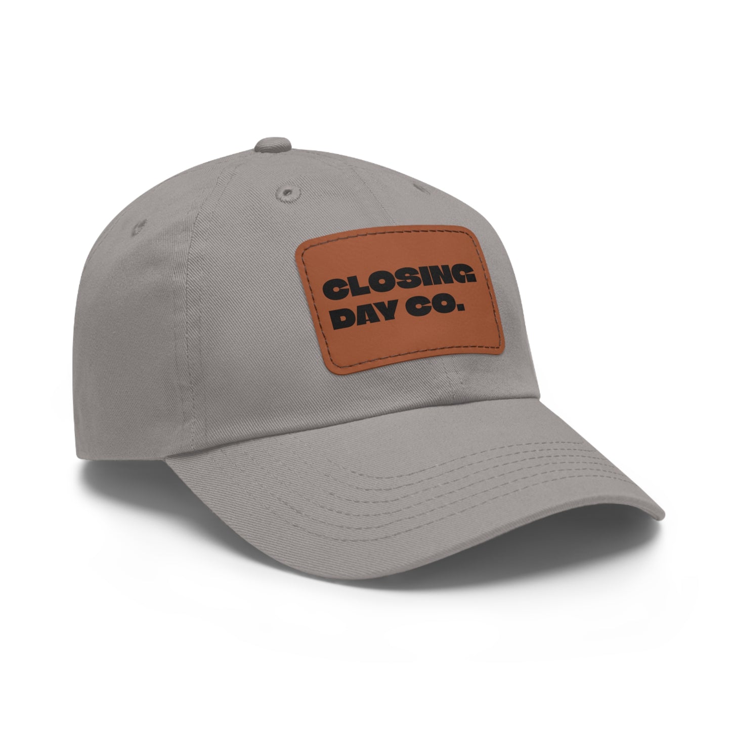 Closing Day Co. Dad Hat with Leather Patch (Rectangle)
