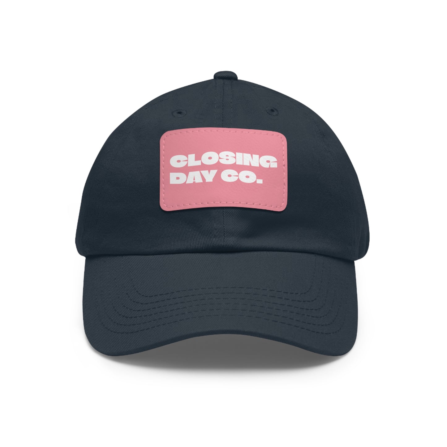 Closing Day Co. Dad Hat with Leather Patch (Rectangle)