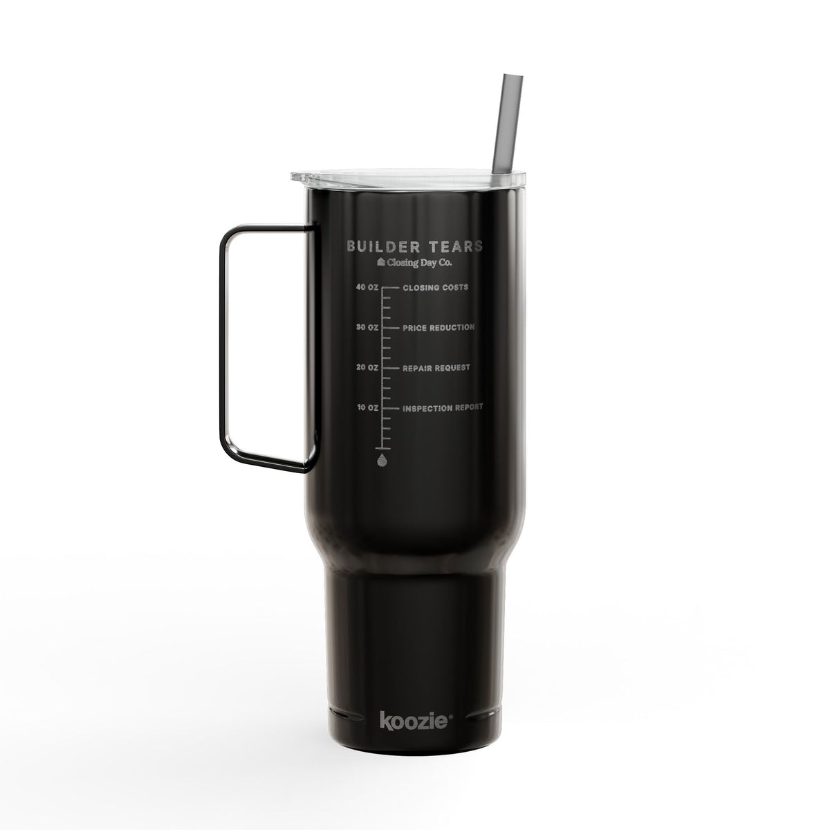 Builder Tears engraved 40oz tumbler by Closing Day Co.