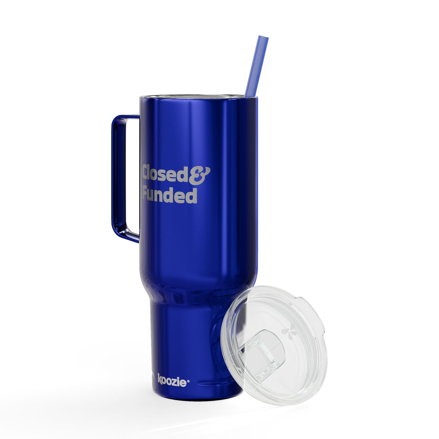 Closed & Funded Insulated Tumbler with Lid, 40oz (Engraving)