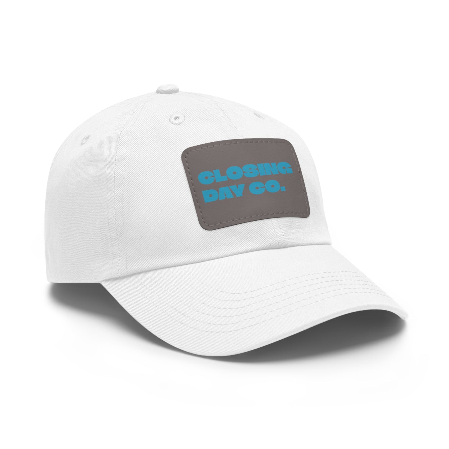 Closing Day Co. Dad Hat with Leather Patch (Rectangle)