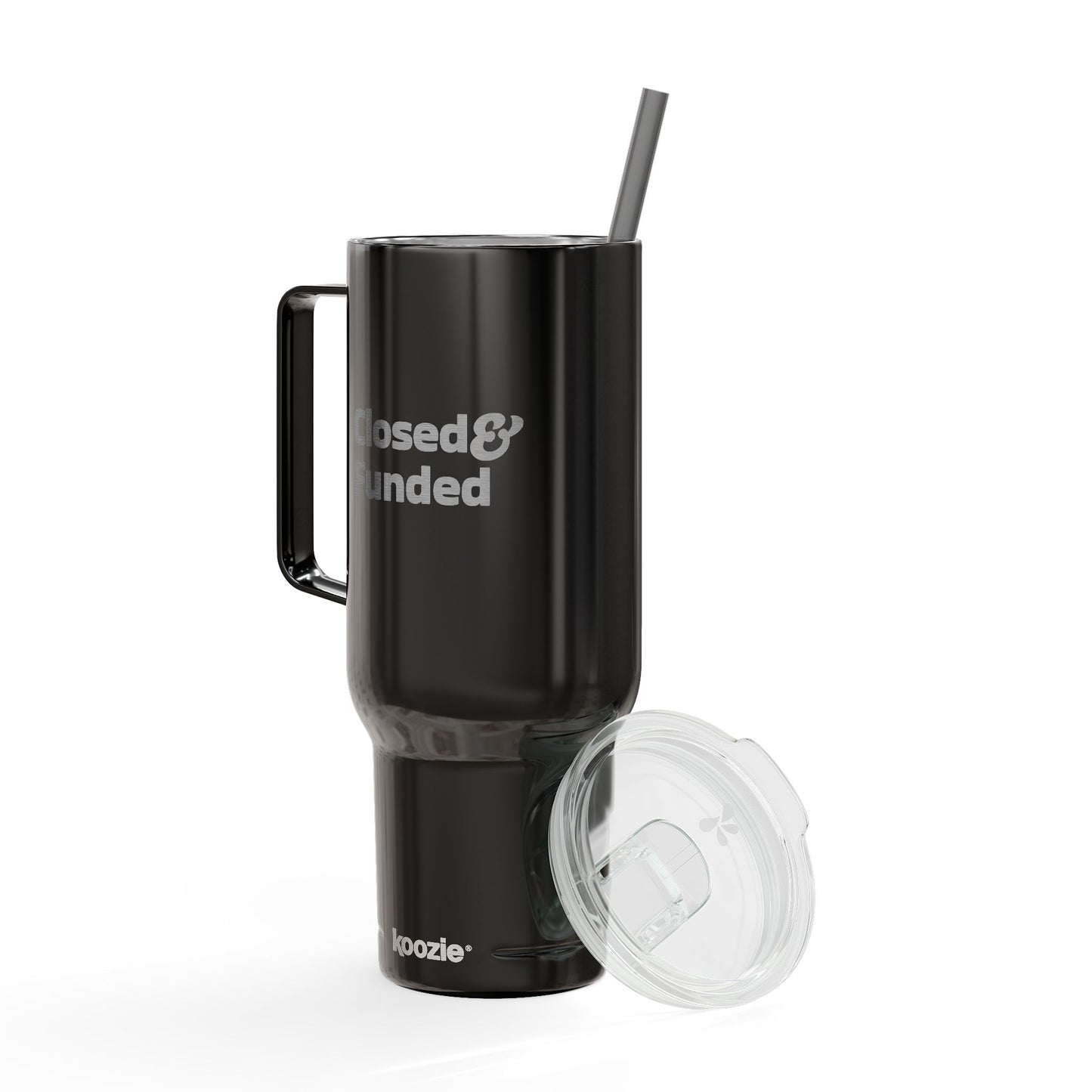 Closed & Funded Insulated Tumbler with Lid, 40oz (Engraving)