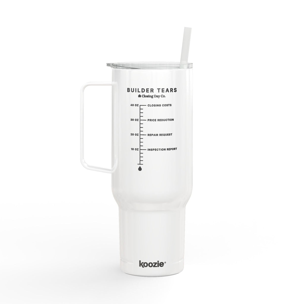 Builder Tears engraved 40oz tumbler