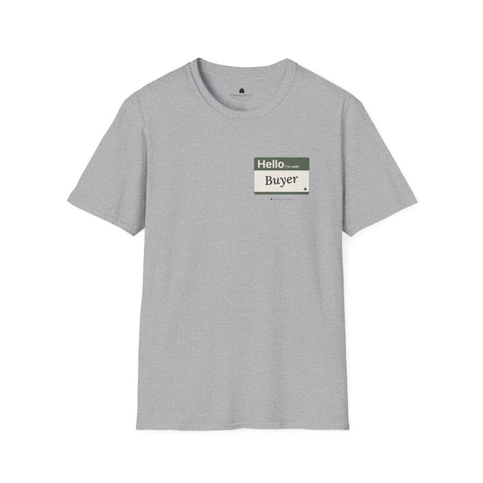 I'm With Buyer realtor t-shirt by Closing Day Co.