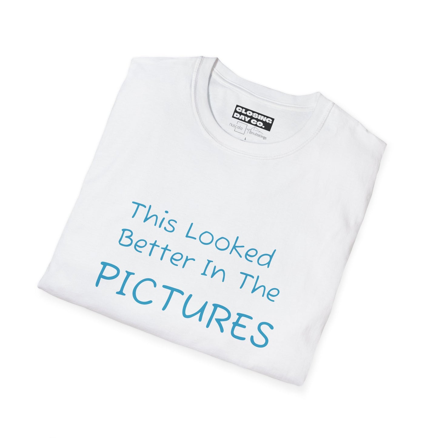 This Looked Better In The Pictures Unisex Softstyle T-Shirt