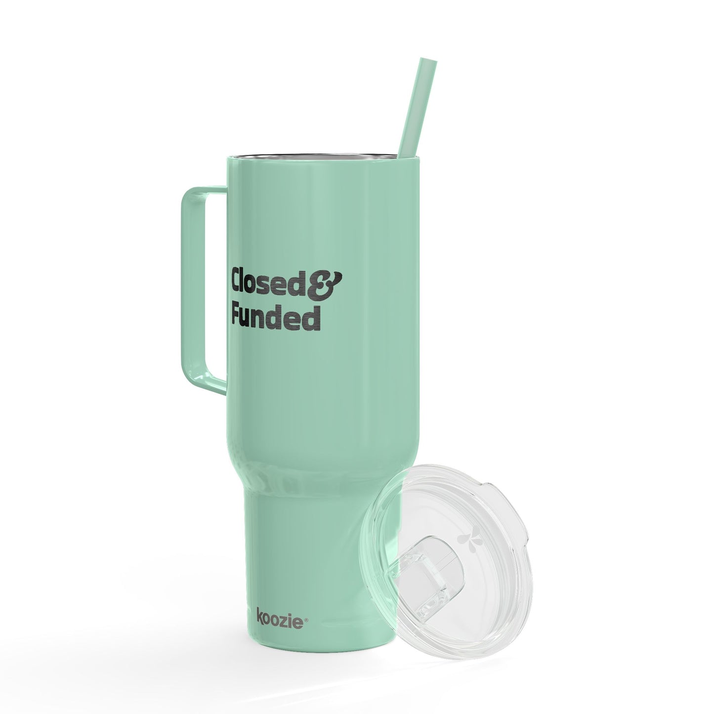 Closed & Funded Insulated Tumbler with Lid, 40oz (Engraving)