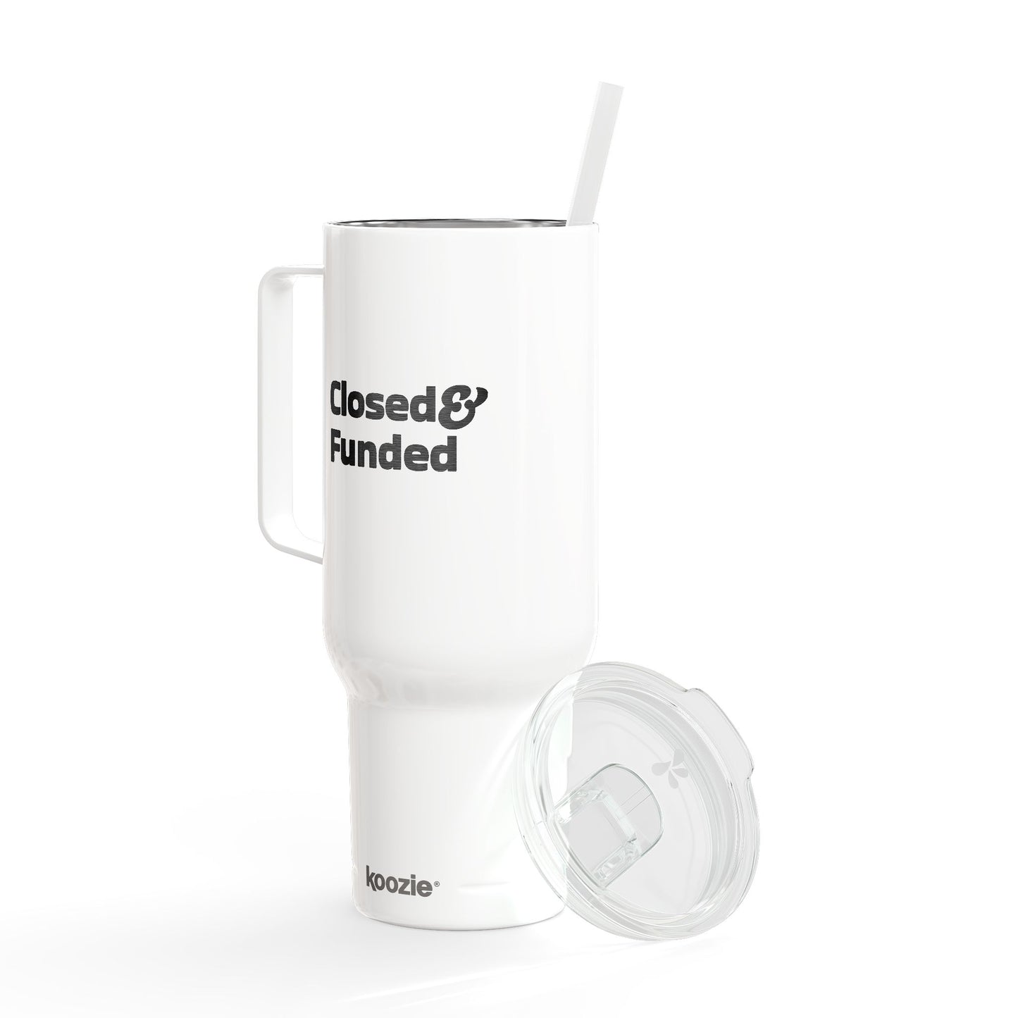 Closed & Funded Insulated Tumbler with Lid, 40oz (Engraving)