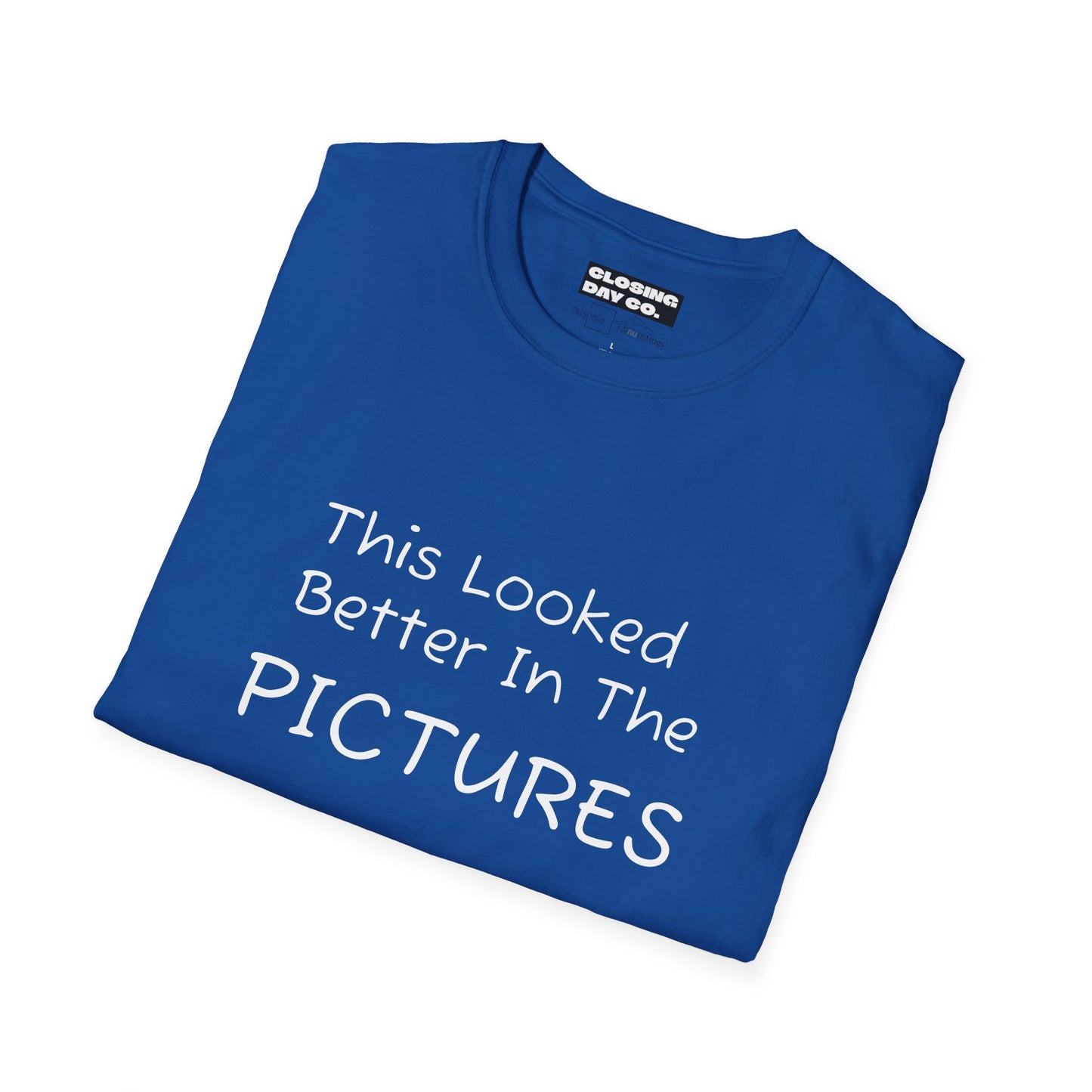This Looked Better In The Pictures Unisex Softstyle T-Shirt