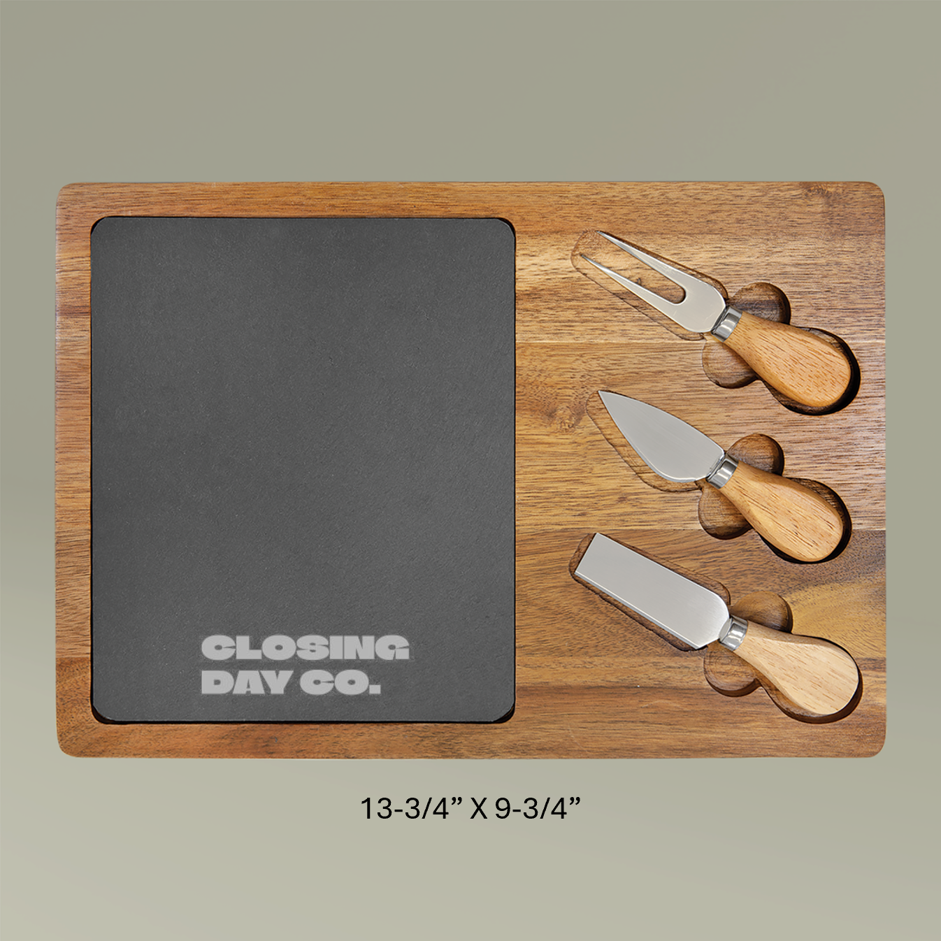 Closing Day Co. Slate Charcuterie Board (Engraving)