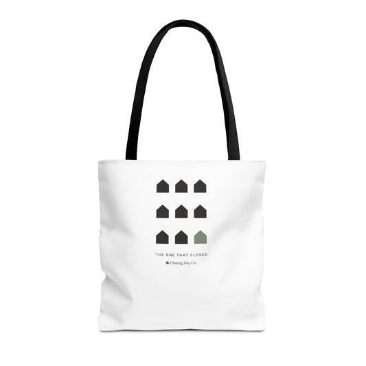 The One That Closed homeowner goodie bag tote by Closing Day Co.