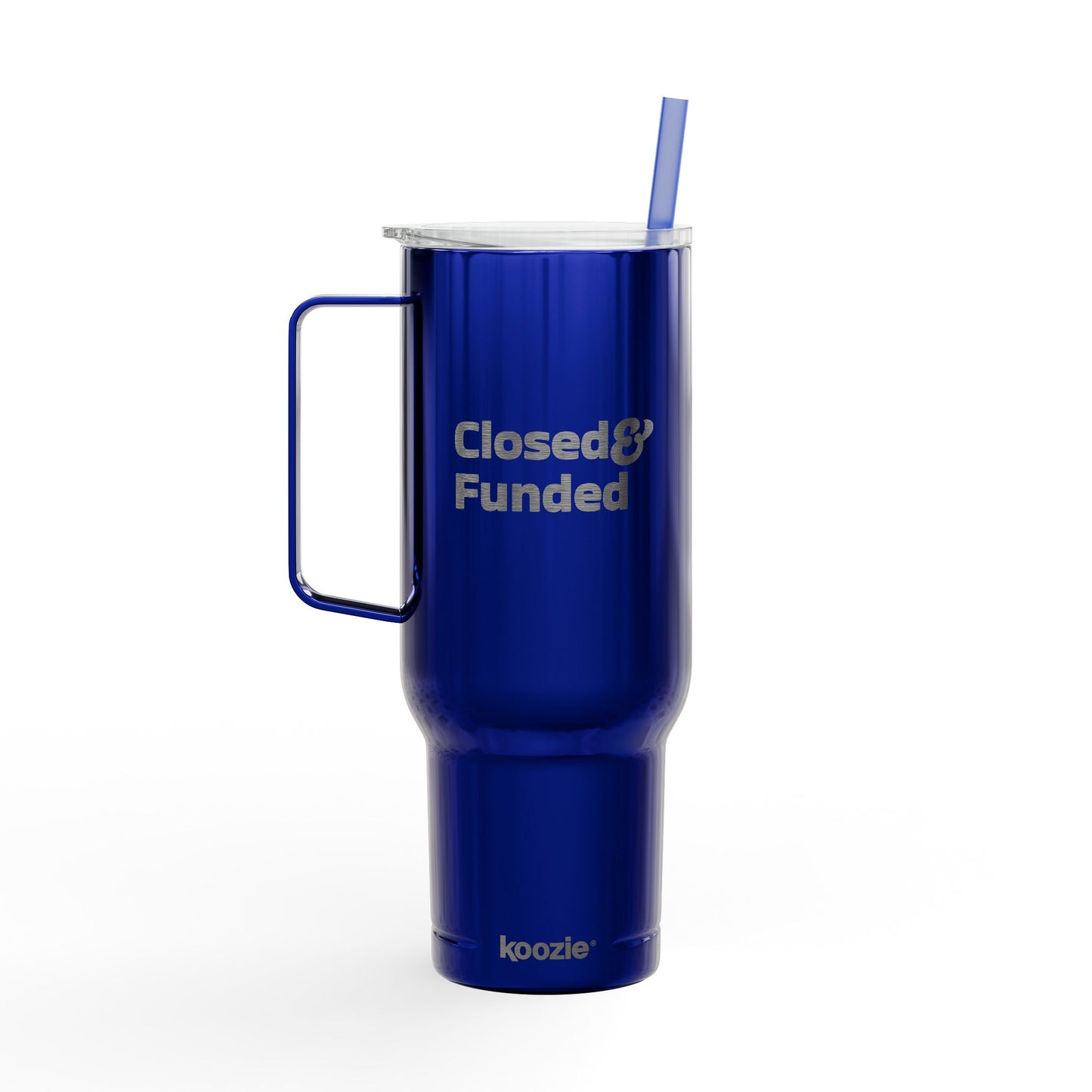 Closed & Funded Insulated Tumbler with Lid, 40oz (Engraving)